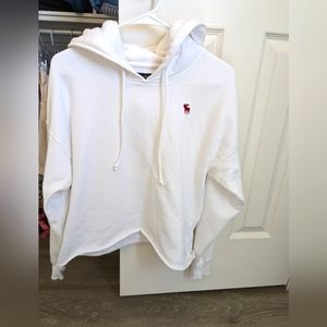 Crop fleece hoodie